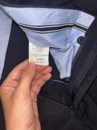 Traje negro hombre