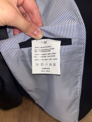 Traje negro hombre