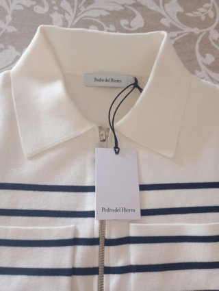 Cárdigan Pedro del Hierro Rayas Azul Marino
