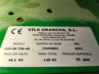 Carretilla sulfatadora 100L con motor