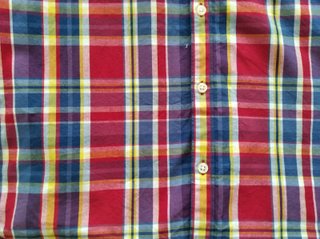 Camisa cuadros multicolor manga larga
