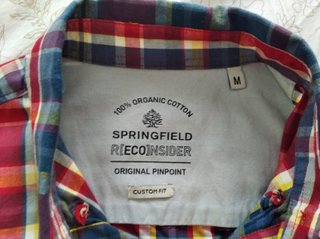 Camisa cuadros multicolor manga larga