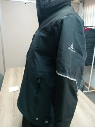 Parka Negra Talla M, L, XXL Cómoda