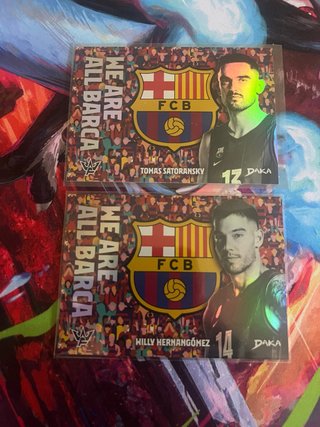 2 Cartas FC Barcelona Satoransky y Hernangómez