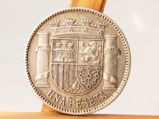 Moneda Plata 1 peseta 1933 *3*4 República española