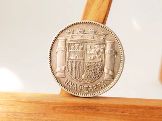 Moneda Plata 1 peseta 1933 *3*4 República española