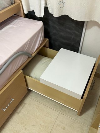 Cama nido 90x190 con 3 cajones de almacenaje