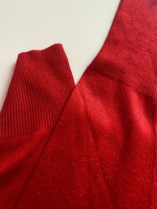 Jersey cuello alto rojo