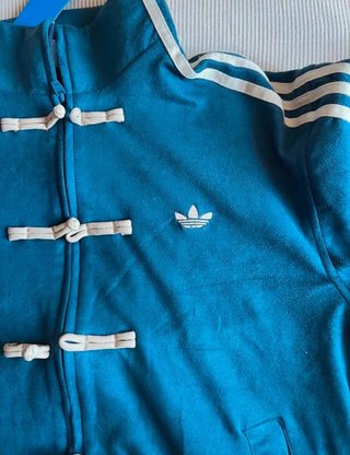 Chaqueta Adidas Año Nuevo Chino Azul Talla XL