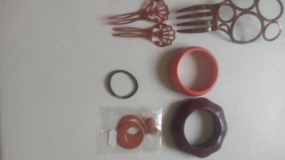Accesorios Flamenca Marrones y Rojos