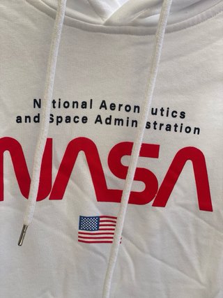 Felpa NASA con cappuccio XS