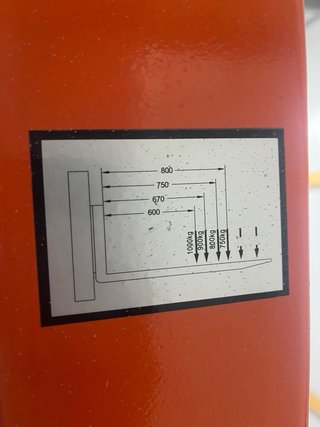 Transpaleta elevadora naranja