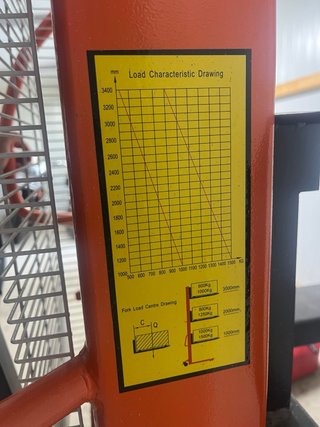Transpaleta elevadora naranja