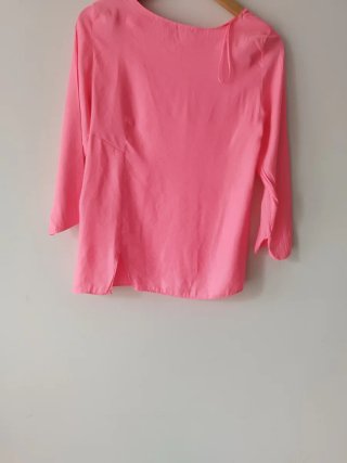 Blusa Zara Rosa Manga Larga