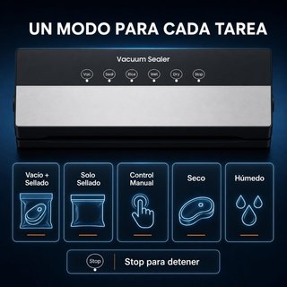 SIN ABRIR 5 en 1 Envasadora al Vacío + 10 Bolsas