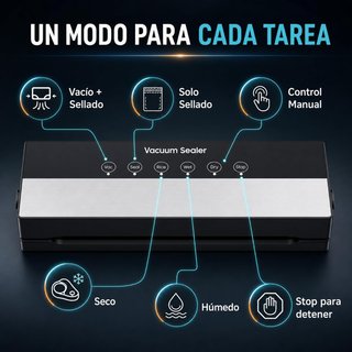 SIN ABRIR 5 en 1 Envasadora al Vacío + 10 Bolsas