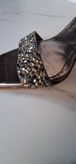 Sandali Le Silla con Swarovski Bronzo