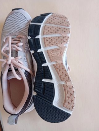 Zapatillas Run Active Gris y Rosa