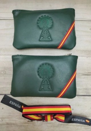MONEDERO PIEL AUTÉNTICA + PULSERA VIRGEN DEL PILAR