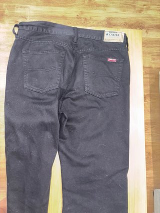 Vaqueros negros anchos