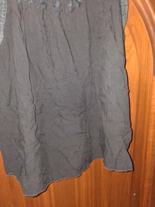 Top negro con encaje