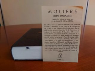 Moliere, Obras Completas. Aguilar, 1973.