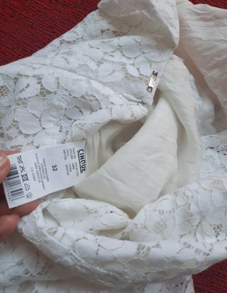 Vestido encaje blanco Cinque talla 32