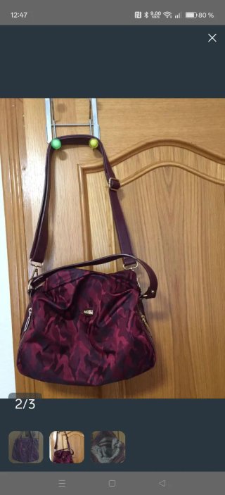 Bolso Noco Granate y Multicolor