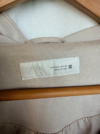 Zara Sudadera con Capucha Beige