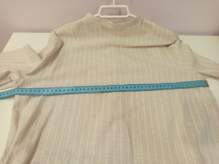 Camisa Zara Talla M Rayas Beige y Blancas
