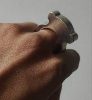 Anillo plata silueta oso Tous original