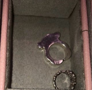 Anillo plata silueta oso Tous original