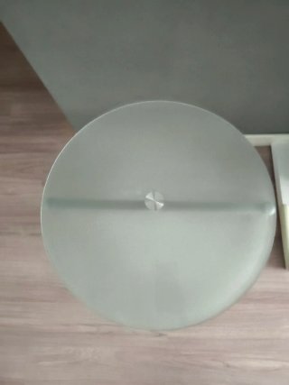 Mesa auxiliar cristal 3 niveles