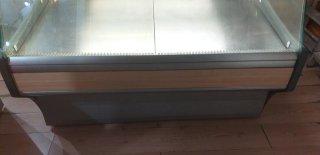 Charcutera de cristal y madera