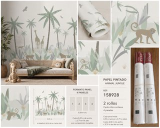 Papel Pintado Animal Jungle