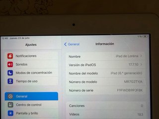 Apple iPad 6ta Generación 32GB plata