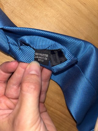 Corbata azul elegante