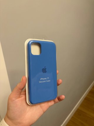Funda iPhone 11 Silicone Case Azul
