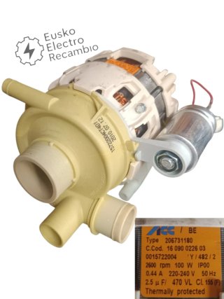 Motor Bomba Lavavajillas 100W