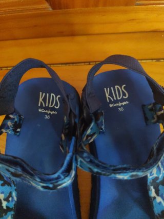 Sandalias Niño/a Talla 36 Azul/Multicolor