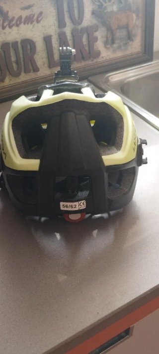 Casco Bicicleta Talla L Amarillo y Negro