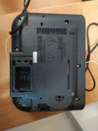 Radio despertador Sony negra