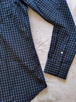 Camisa Wrangler cuadros azul M