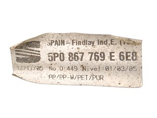 BANDEJA TRASERA SEAT ALTEA (5P1) BKD 5P0867769E