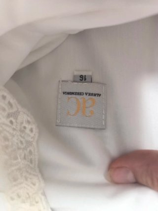 Vestido comunión niña talla 16 ,zapatos 36 kiara