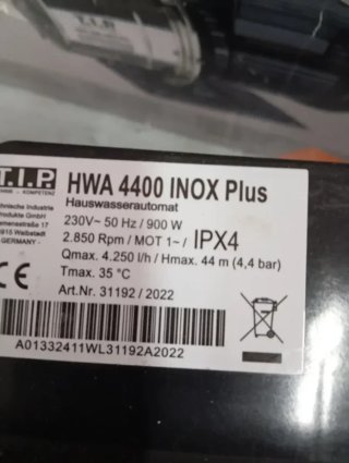 Hidroeléctrica Bomba de agua 900 W