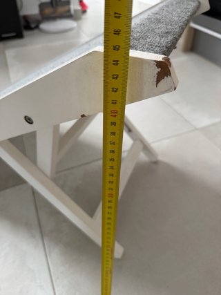 Rampa para perros y mascotas gris y blanca