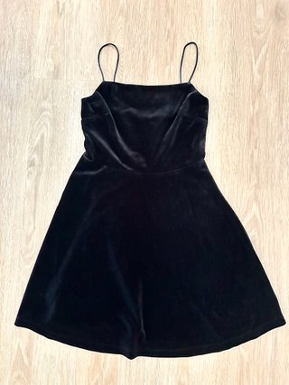 Vestido de terciopelo negro Easy Wear S