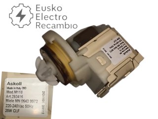 Bomba desagüe Askoll M118 Lavavajillas