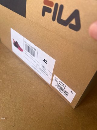 Zapatillas Fila Hombre Rojo y negro